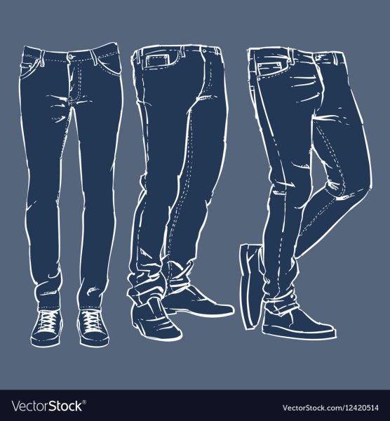 Ноги в джинсах референс