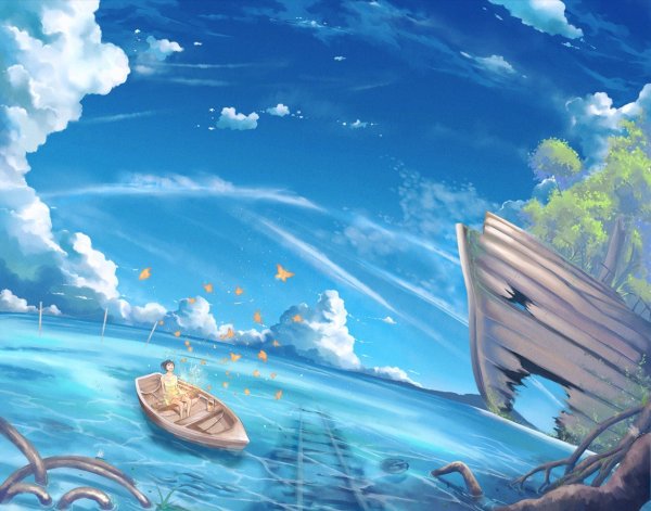 Аниме лодка