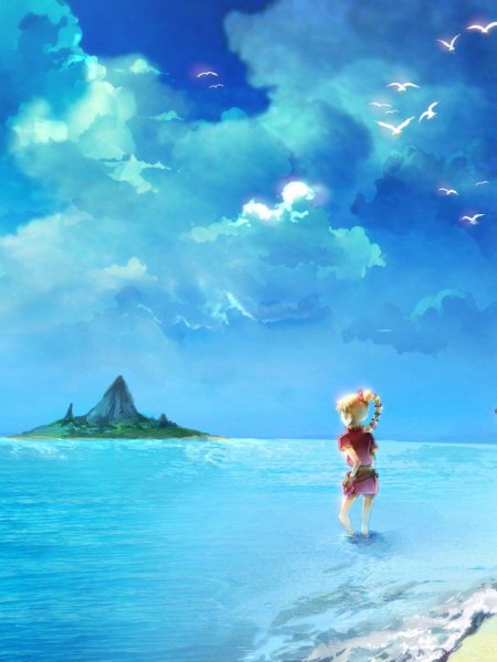 Аниме небо и море