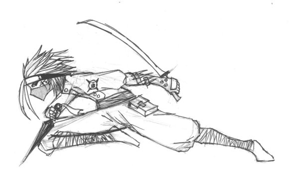 Аниме ниндзя для срисовки