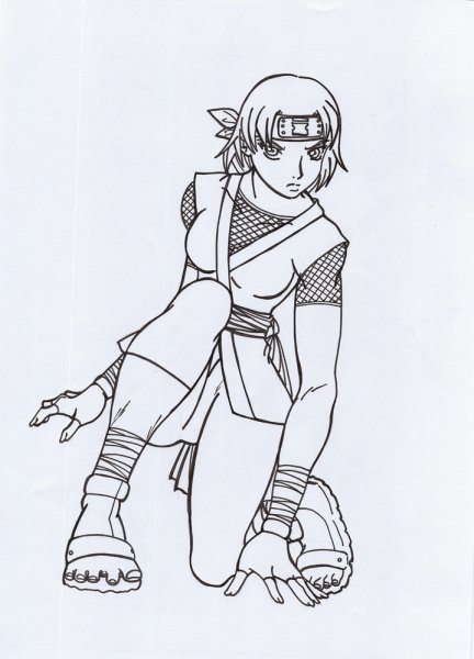 Ниндзя арт для срисовки