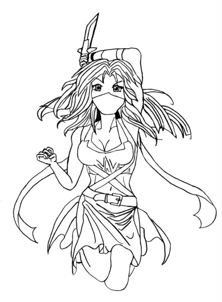 Рисунки аниме ниндзя