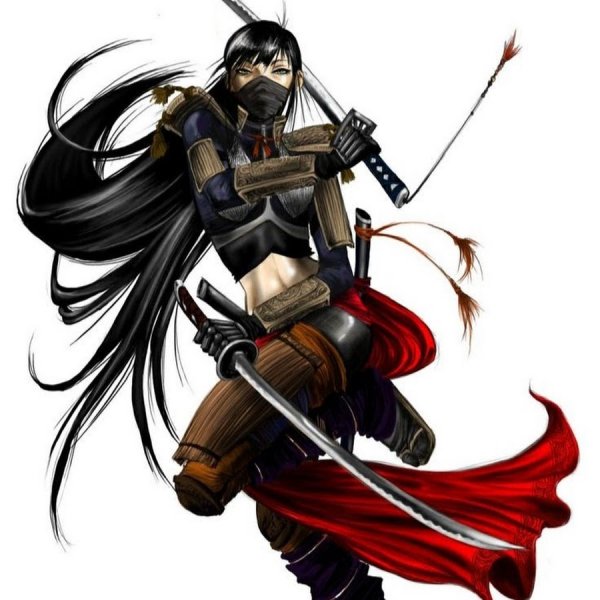 Позы для рисования с катаной