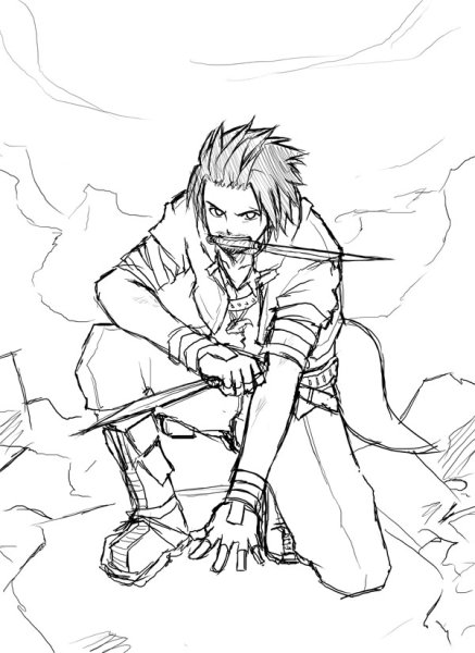 Одежда для рисования девушек ниндзя