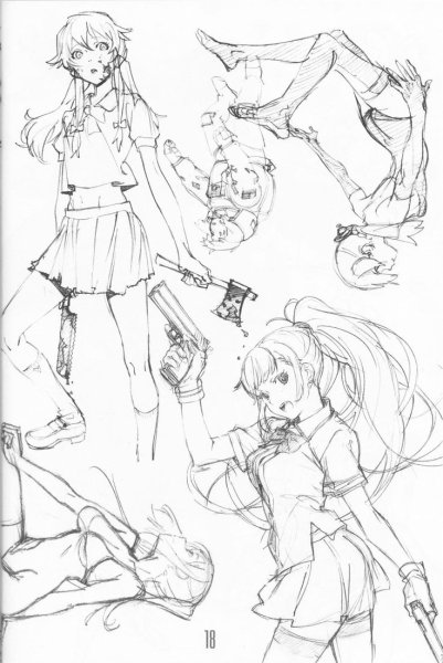 Позы для рисования манги