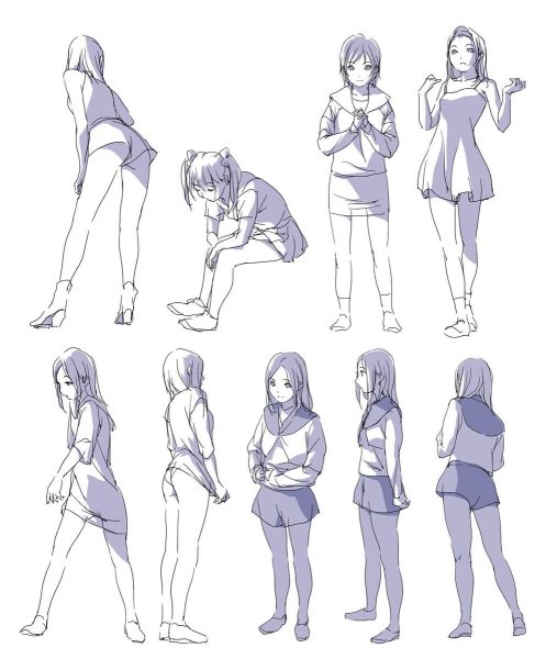 Ракурсы тела для рисования