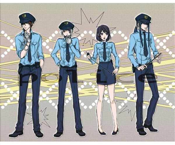 Аниме девушки полицейские