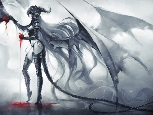 Девушка с крыльями дракона