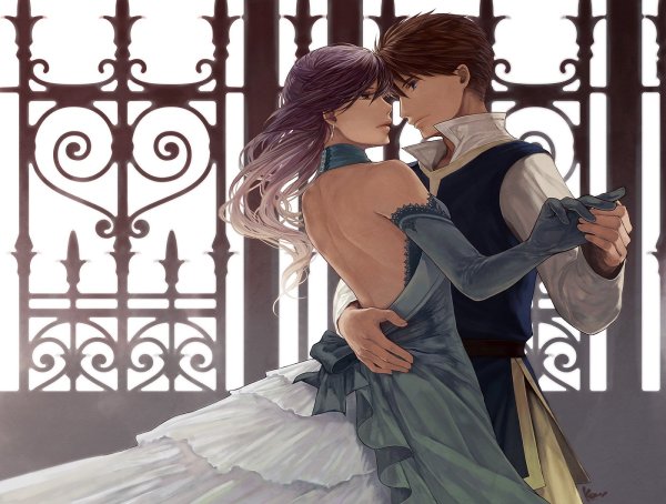 Парень и девушка на балу