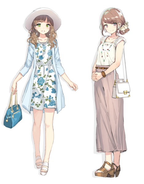 Аниме одежда для девушек Повседневная