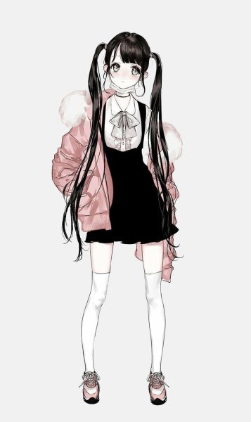 Девушка арт в полный рост