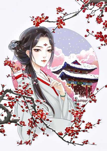 Портрет в японском стиле