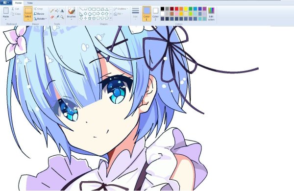 Рисунки в паинте аниме