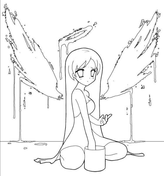 Заготовки для рисования аниме