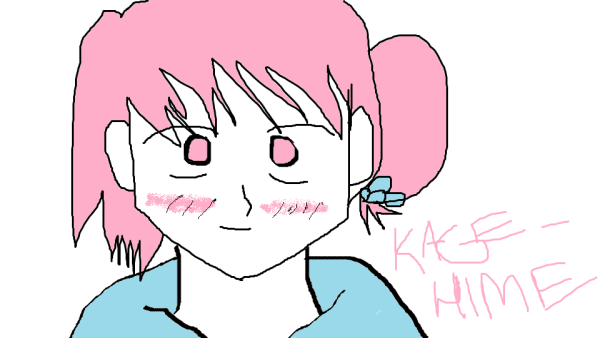 Аниме рисунки в Paint