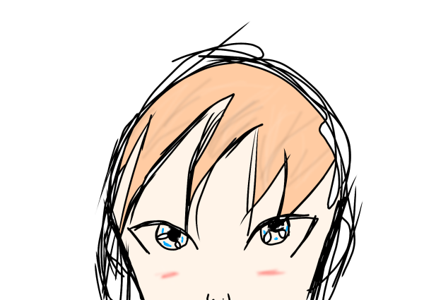 Набросок лица в ибисе