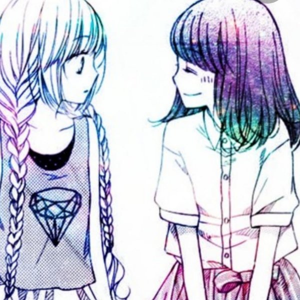 Срисовки три лучшие подруги аниме