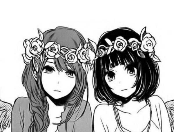 Аниме чёрно белые