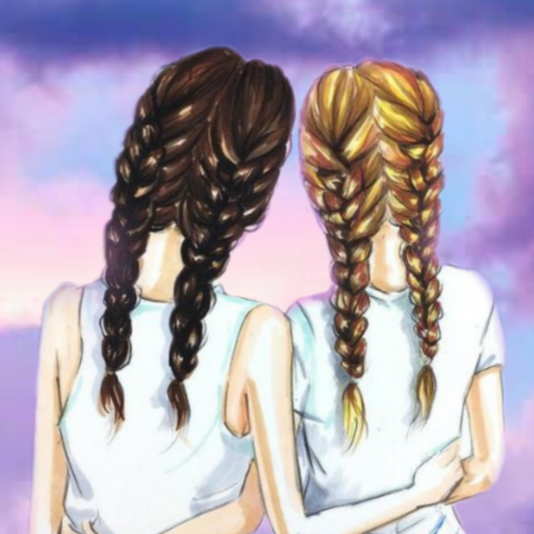 Две девочки одна коса