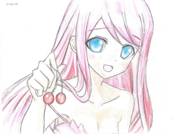 Скетч аниме на компьютере