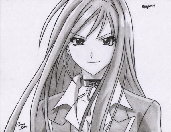 Раскраски аниме Розарио вампир