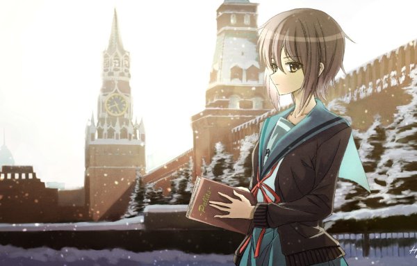 Российские города в стиле аниме