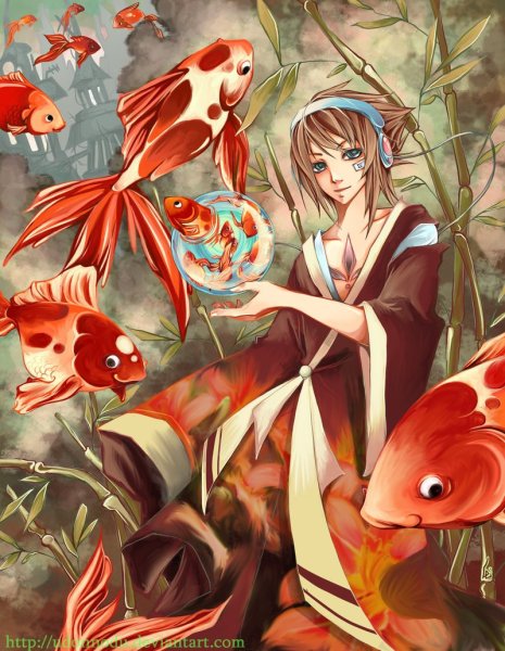 Anime Koi рыбка