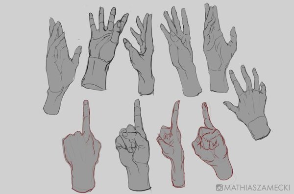 Рука сбоку референс