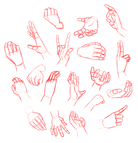 Жесты рук для рисования