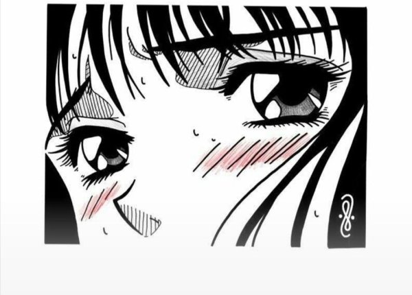 Аниме тату чб