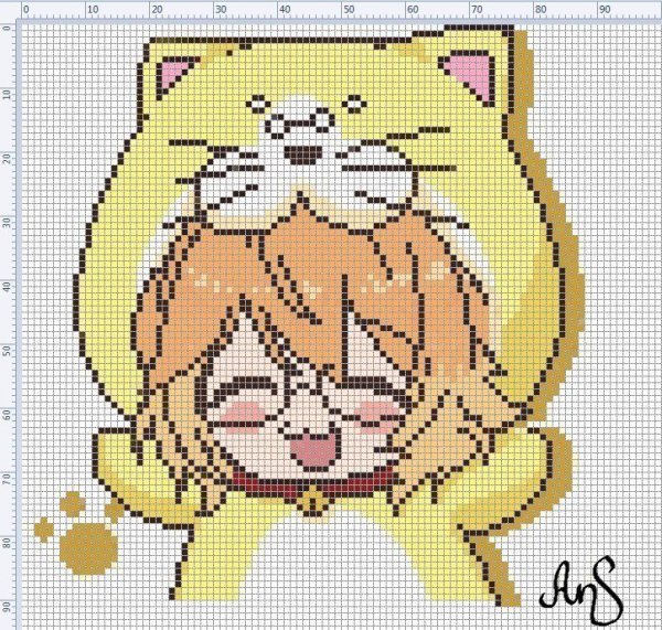 Аниме вышивка