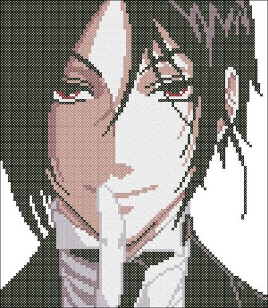 Схемы для вышивания крестом аниме