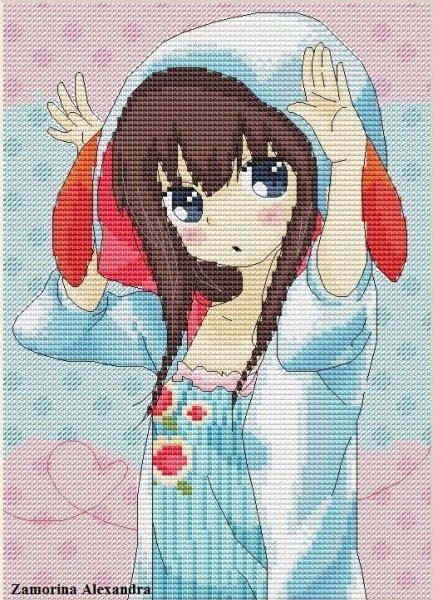 Сейлор Мун вышивка крестом