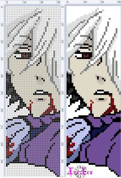 Вышивание крестиком аниме