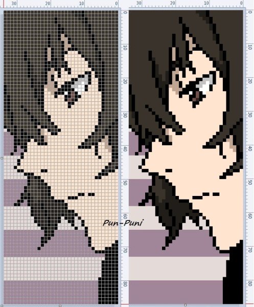 Схемы для вышивания аниме