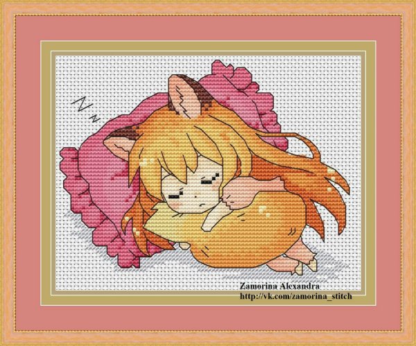 Вышивка крестом аниме Инуяша