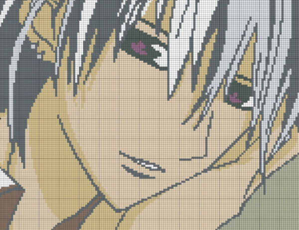 Мику Хатсуне вышивка крестом