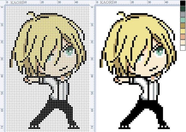 Аниме вышивать крестиком