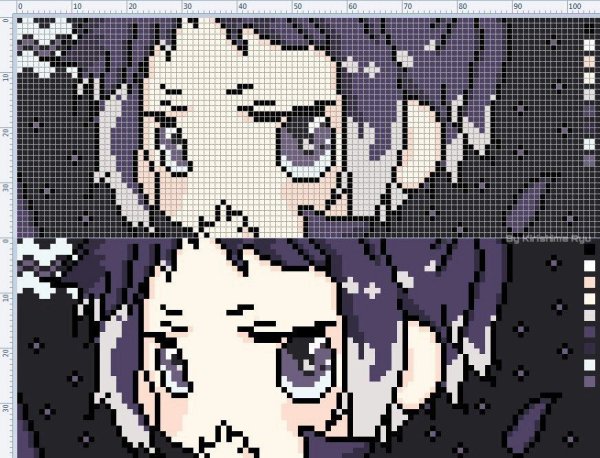 Маленькие аниме вышивки крестиком