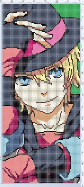 Аниме крестиком