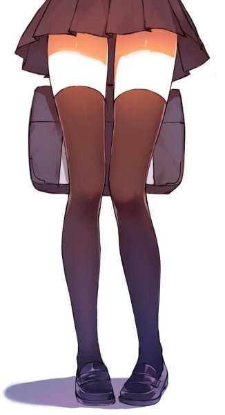 Аниме юбки ножки