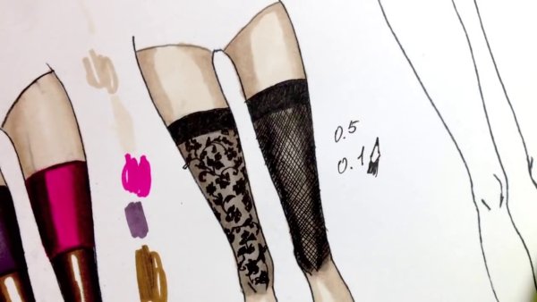 Чулки для рисования