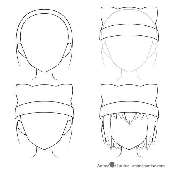 Головные уборы аниме