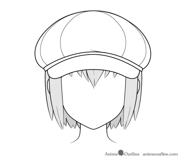 Кепка на голове референс