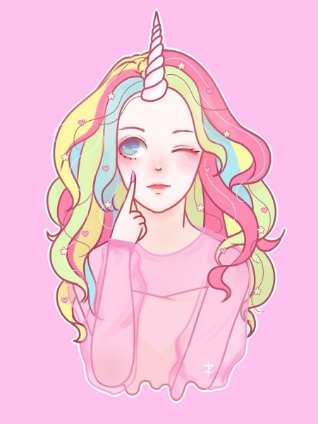 Девушка Единорог
