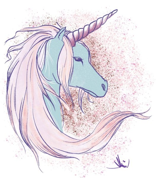 Единорог для срисовки
