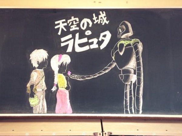 Аниме мелками