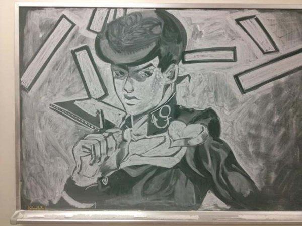 Аниме на доске мелом