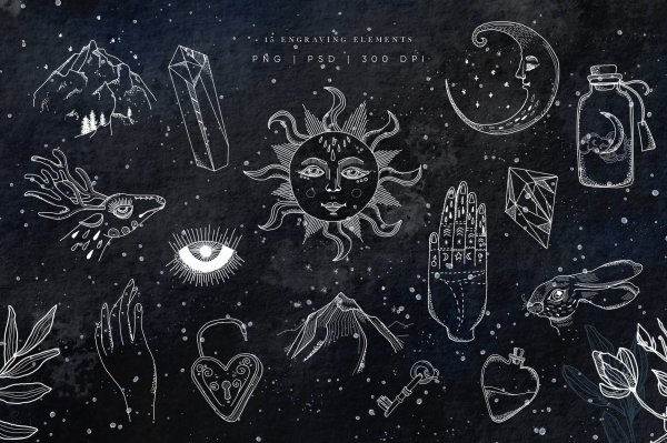 Луна арт Графика