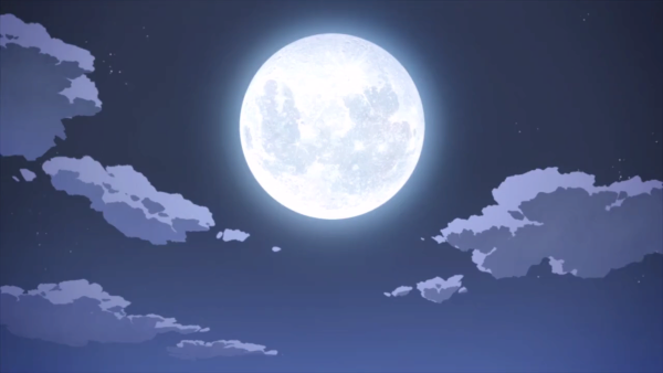 Аниме ночь Луна